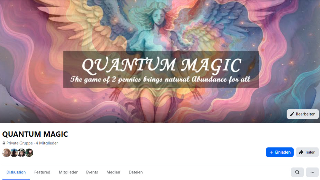 Facebook, Facebook Gruppe, Quantenmagie, QUANTUM MAGIC, Quanten Magie