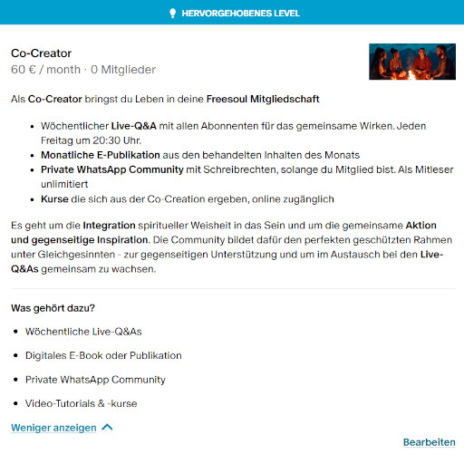 Der Alchemist, Patreon, Co-Creator, Co-Creator Mastermind, Wöchentlicher Call, Community